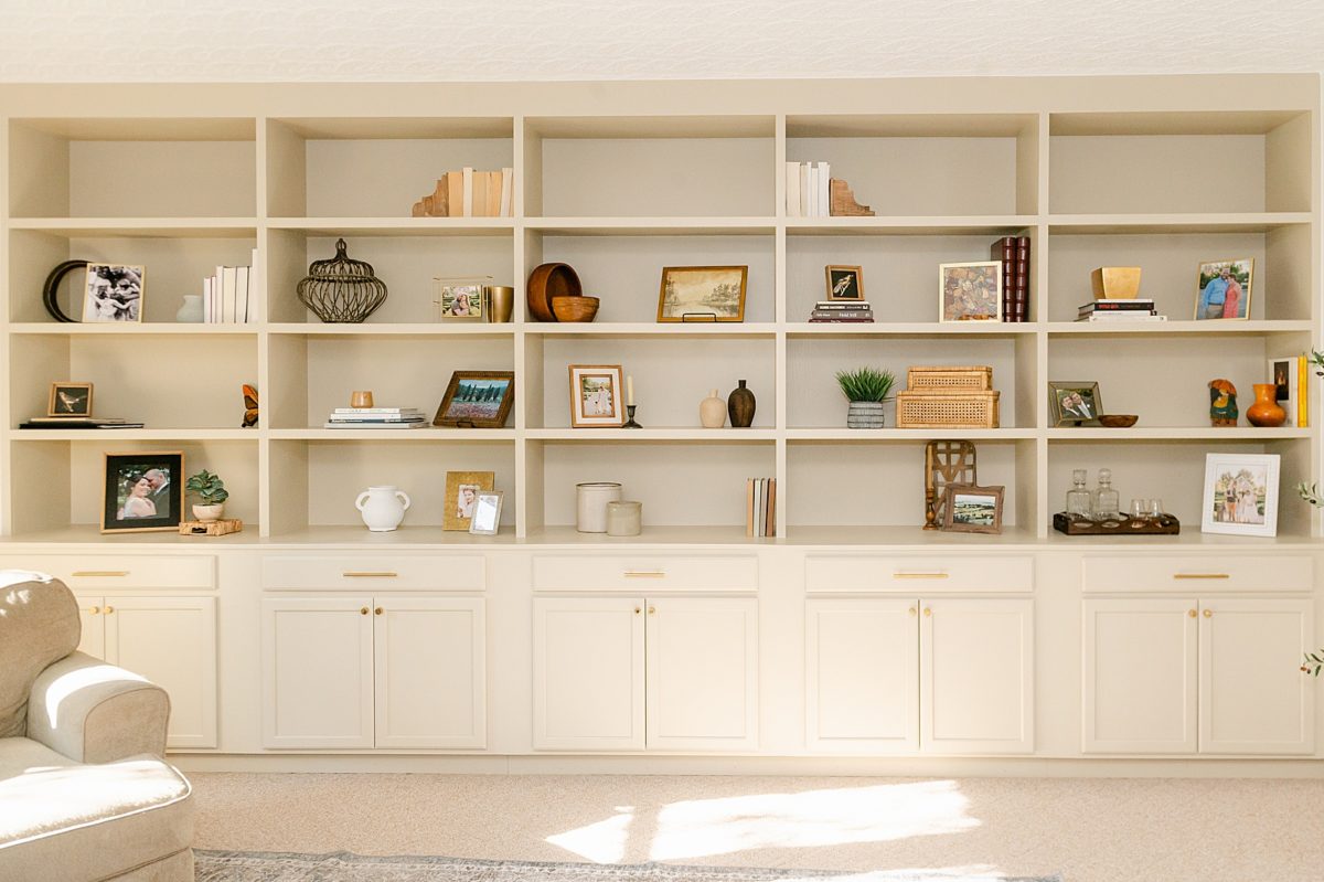 Our Built-In Bookshelves